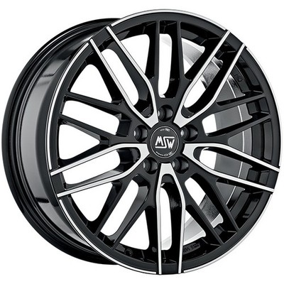 ALUFELGE MSW MSW 72 FUR MINI JOHN COOPER WORKS - CABRIO 7X17 5X112 GLOSS BLACK 