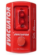 Evacuator Site Alarm Push Button Sitemaster Fire Safety Call Point, 110db Strobe