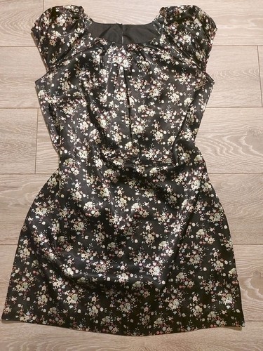Schwarzes geblümtes Kleid Größe 18 - Bild 1 von 11