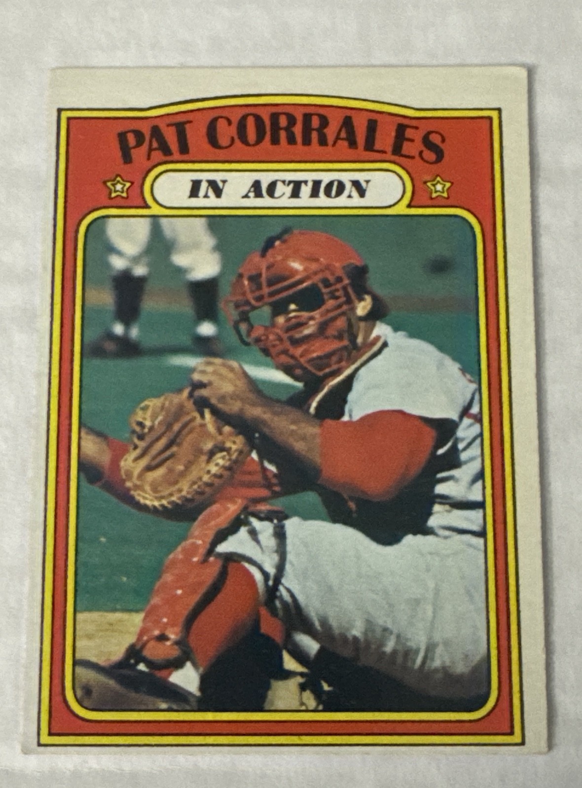 1972 Topps - High # Pat Corrales #706 In Action Cincinnati Reds