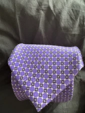 Daniel Cremieux Men's Purple  Tie Signature Collection, 100% Silk, Handmade