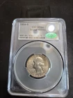 1954-D CAC GRADED MS64 Washington Silver Quarter Mint Set Coin with Light Toning