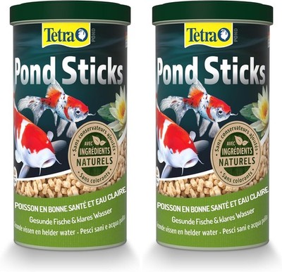 Tetra Pond Sticks Fischfutter Teichfische gesund klares Wasser 2x 1L Packung