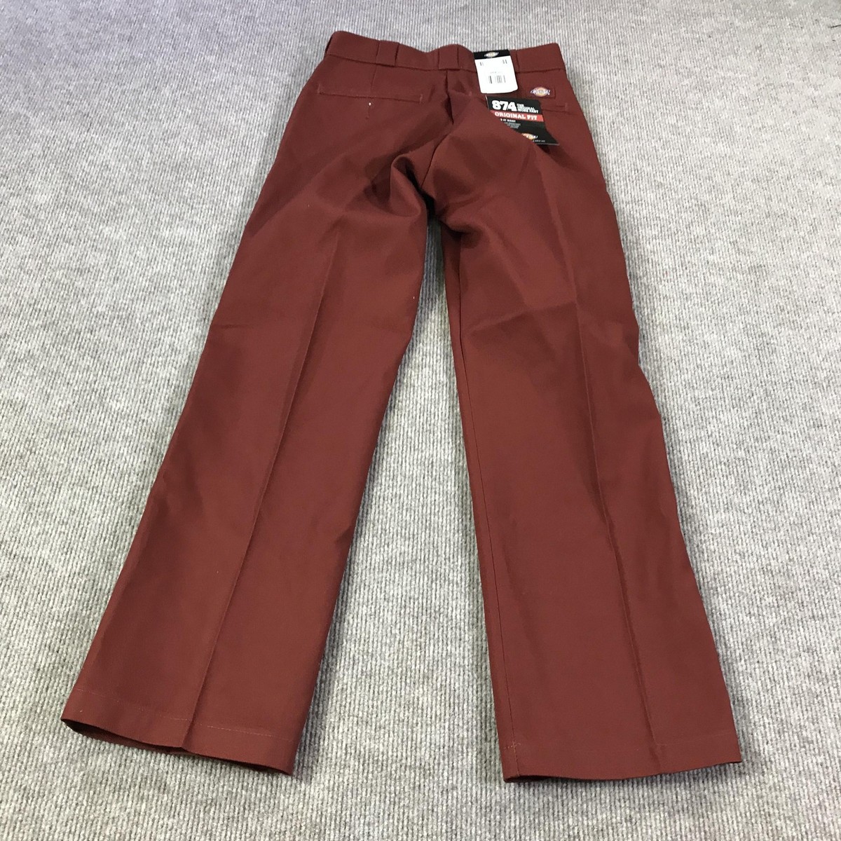 Dickies Pants Mens 28x30 Brown 874 Original Fit Workwear Twill