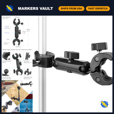 360 Double Super Clamp Mount Umbrella Holder for Chair, Cameras Accessories