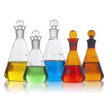 10ml-1000ml Conical Erlenmeyer Iodimetric Flask stopper Chemistry Glassware CA