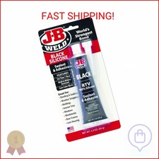 J-B Weld 31319 Black RTV Silicone Sealant and Adhesive - 3 oz.