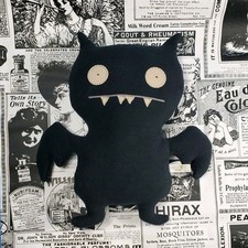 Original Uglydoll ICE BAT - Rare 2002 BLACK Large 13 - Plush Vintage Halloween