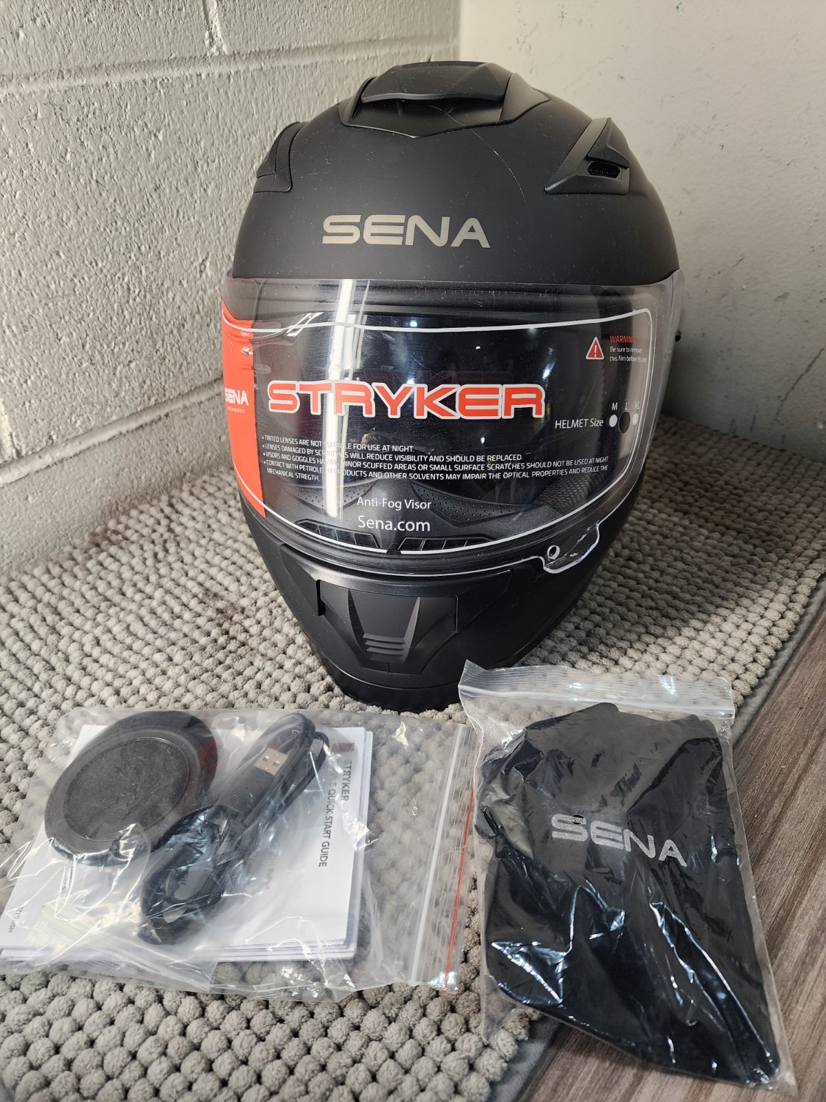 Sena Stryker DOT Full Face Bluetooth Helmet Sound by Harman 
