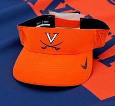 Virginia Cavaliers Nike Dri-FIT Sideline AeroBill Orange Visor Cap Hat NEW NWT 