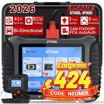 XTOOL IP900 Profi KFZ Diagnosegerät OBD2 Scanner Fehler Auslesegerät ECU Coding