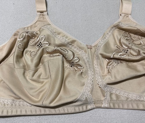 M&S TOTAL SUPPORT COTTON RICH NON WIRED FULLCUP Bra In NATURAL SIZE 40E - Picture 3 of 7
