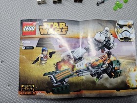 LEGO Star Wars: Ezra's Speeder Bike (75090)100% Complete w/Instructions | No Box