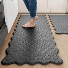 Kitchen Mats for Floor Cushioned Anti-Fatigue Kitchen Rugs Waterproof Non-Slip