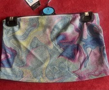 BNWT Primark size S 8 Boob tube sparkly rainbow bra Top Hippie 60s unicorn Pink