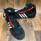 Adidas Box Fit 3 Men's Size 8 Black & Red Zip Up Outdoor Boxing Boots Shoes MINT
