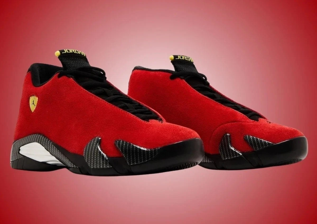 MEN Size US - Jordan 14 Retro Ferrari Red (2025) IF5015-600