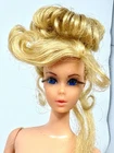 Vintage Gorgeous Barbie Growin' Pretty Hair #1144 With Dress And Hair Pieces