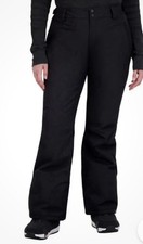 Roxy Women's Snow Pants Black, NWOT XL Water Resistant, Adjustable Waist Pockets