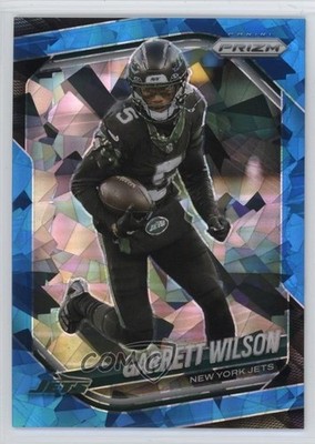 2025 Panini Prizm Blue Ice Prizm /99 Garrett Wilson #178 6q5