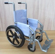American Girl Wheelchair lavender purple for 18" Doll with footrests and brakes