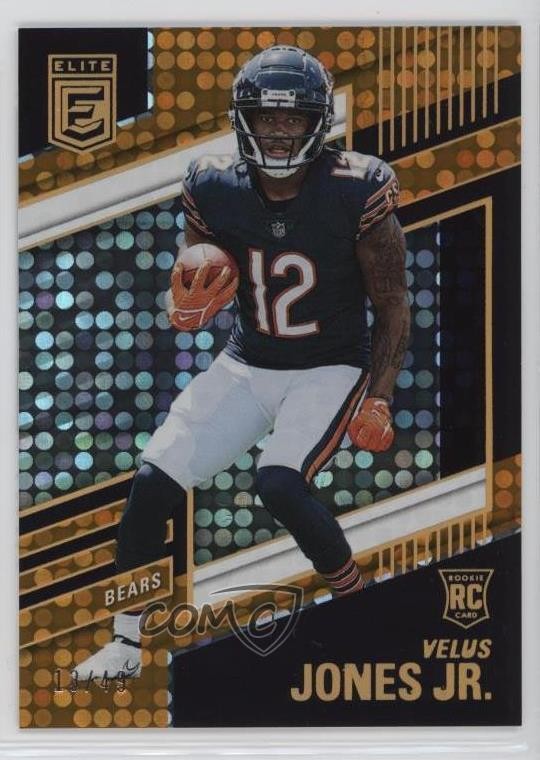 2022 Panini Donruss Elite Rookies Orange /49 Velus Jones Jr #157 Rookie RC