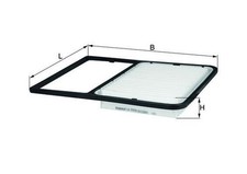 Luftfilter Filtereinsatz MAHLE für DAIHATSU TERIOS (J2_)