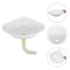  Tiny Bathroom Sink: Compact Wall-Hung Wash Basin - Mini Narrow Corner Sink for