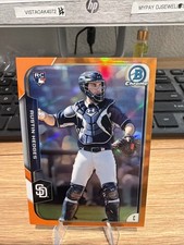 2015 Bowman Chrome - Austin Hedges #188 Orange Refractor /25 RC