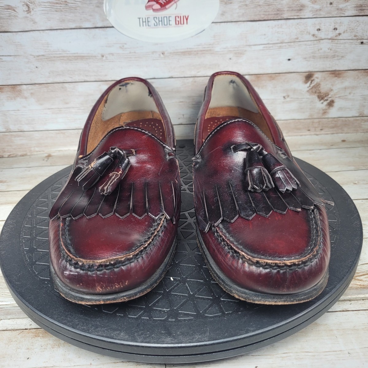 G.H. Bass Weejuns Tassel Loafers Men\'s 8 Leather Burgundy Slip-On Weejuns Larkin Tassel Loafers | G.H.BASS EST.1876 - Antonia main image 2