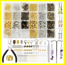 Earring Making Supplies Kit: Complete Set for Jewelry Repair with Earring H...