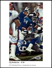 OJ Ottis Anderson Giants 8.5x11 PSA/DNA Signed Auto Autographed