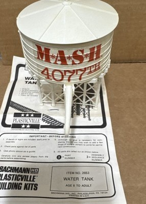 Rare Vintage BACHMANN TRAINS PLASTICVILLE USA MASH WATER Tank HO SCALE KIT #2653