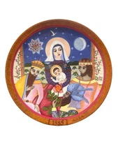 Hedi Keller 1985 Vintage Limited Collectors Plate “Die Gabe der drei Weisen”