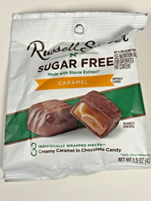 Russell Stover Sugar Free Caramel Chocolate Candies  Made with Stevia