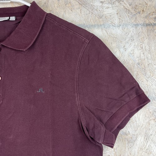 Polo J Lindeberg adulto uomo grande marrone golf vestibilità regolare manica corta - Foto 2 di 10