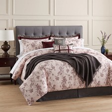 Hallmart Collectibles 14-PC. Queen Comforter Set   Wine
