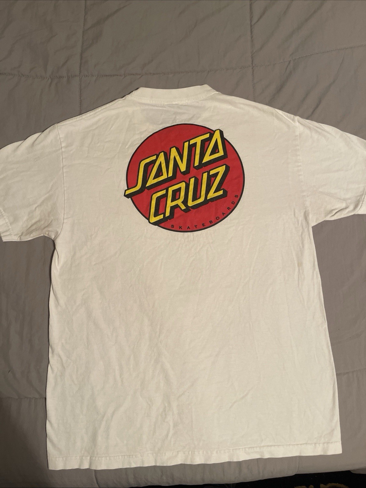 Dot Logo T-shirt White Large Classic Skate Tee