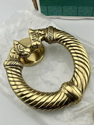 1980s Celtic Brassware Dublin Brass Torc Door Knocker LDK-03 NOS w/Box Vintage