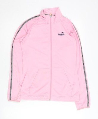 Puma Trainingsjacke Mädchen rosa, Größe 14, leichte Sportbekleidung