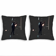 Set of 2 Square Throw Pillow Covers 18x18in - Modern Abstract Design
