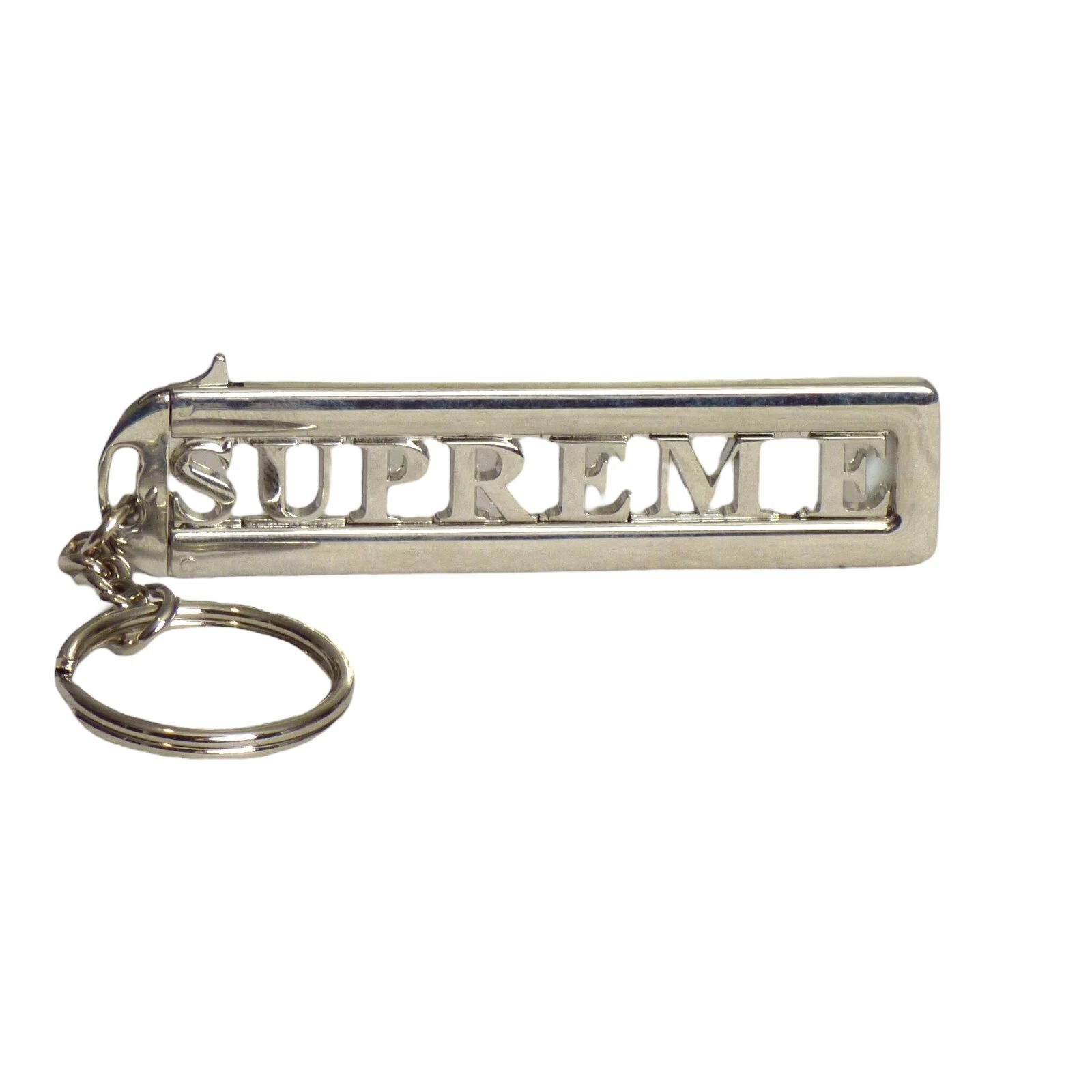 Porte clés à glissière argent SUPREME NEUF AVEC ÉTIQUETTES