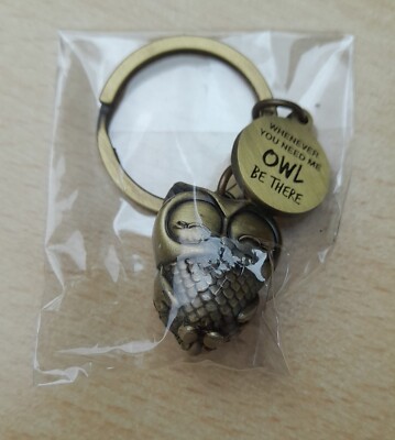 Schlüssel Anhänger ''Owl be there'' Eule