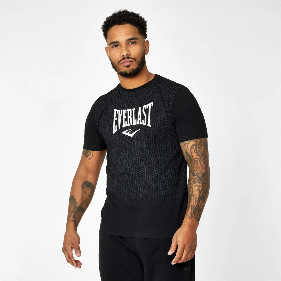 Everlast Mens Geo Print T Shirt Short Sleeve Casual eBay