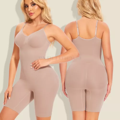 Tummy Control Bodysuit Sculpting Body Shaper Tank Top Shapewear Snatched Waist - Picture 18 of 35