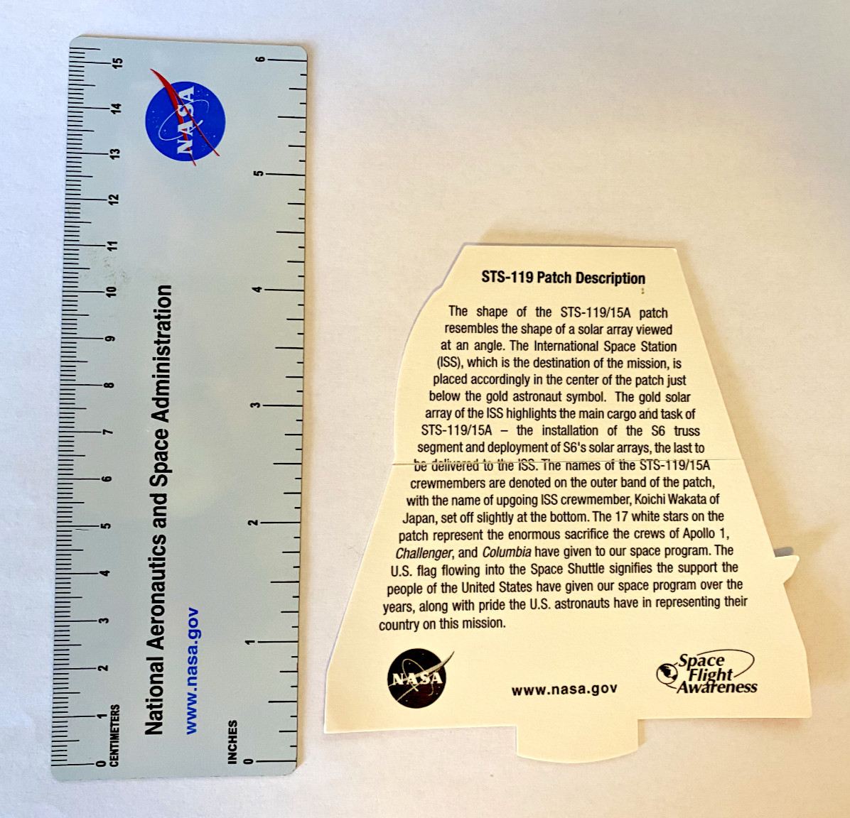 Vintage 2009 NASA Sticker Decal STS-119 Space Shuttle Mission
