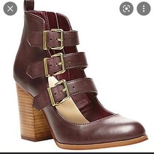 Steve Madden Wine Booties Size 6.5