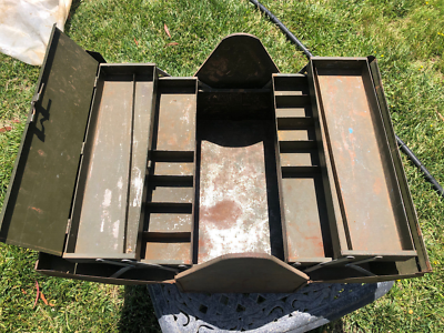 WWII USN NAVY Air Force U.S.N N.A.F 1140-1 Toolbox Kennedy vintage 