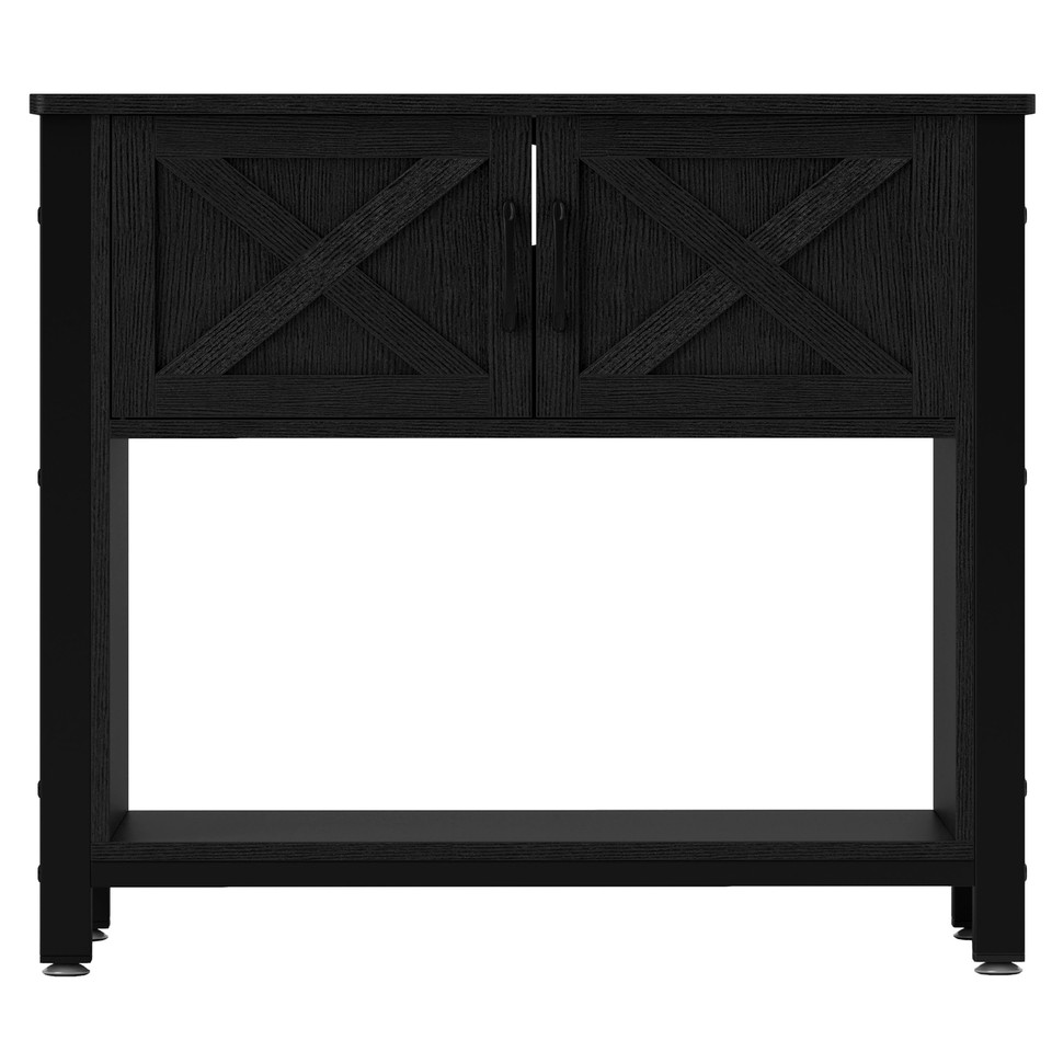 36" Fish Tank Wooden Aquarium Stand with 2 Doors Storage