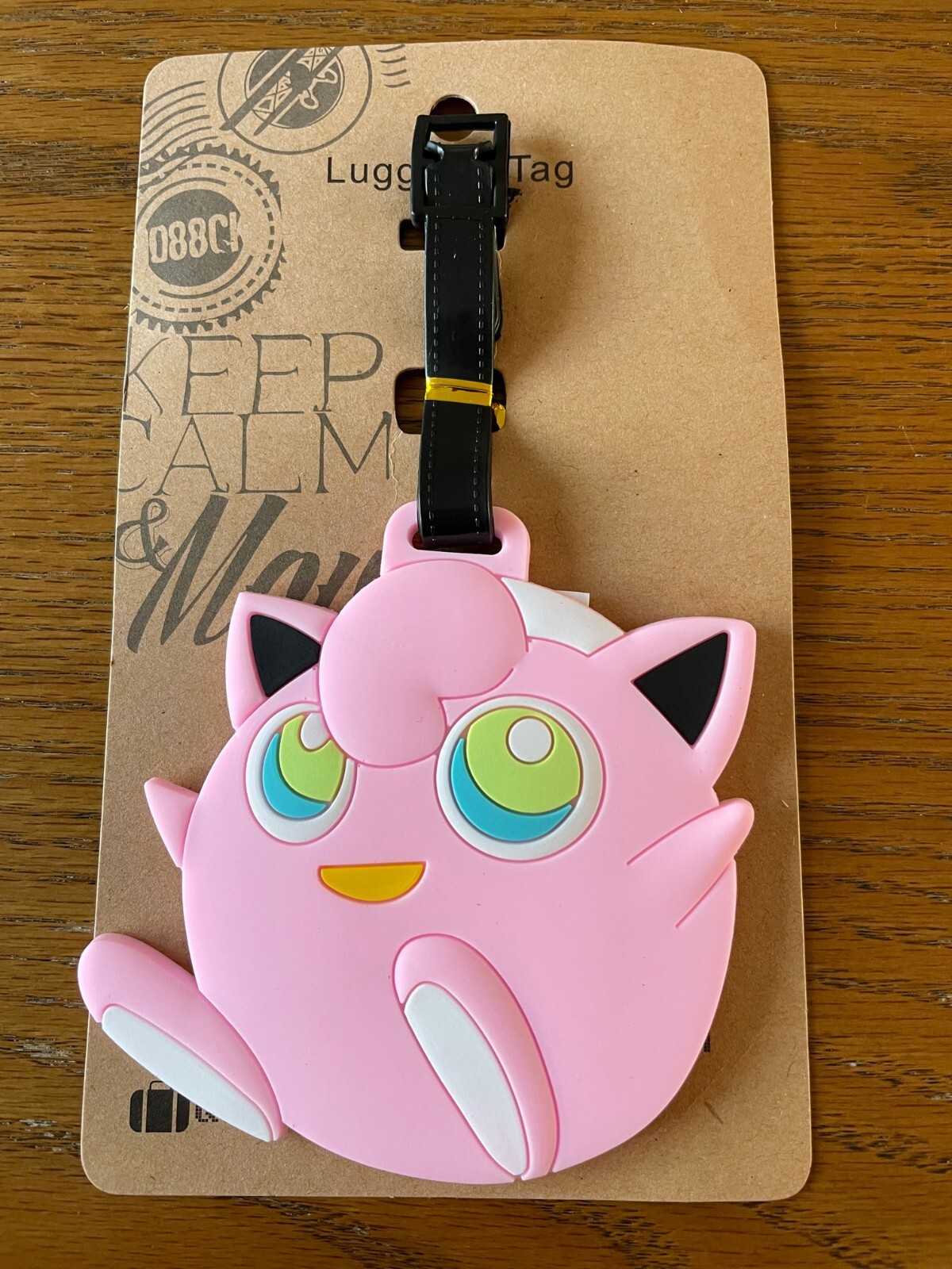 Pokemon Luggage Tag with name Pokeball Charmander Pikachu Eevee